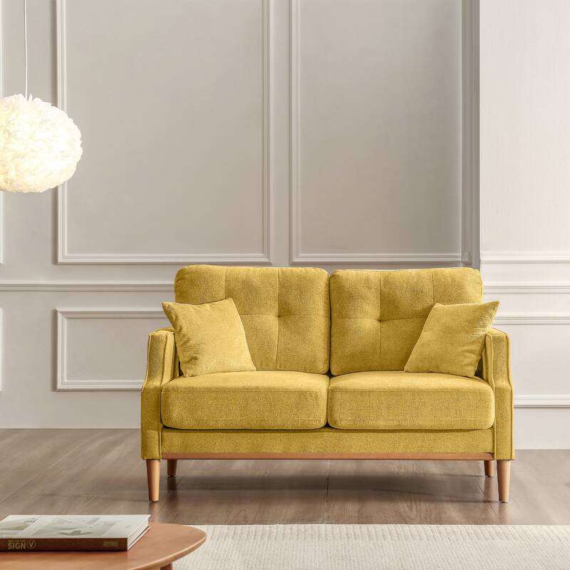 Waterproof Fabric Loveseat Sofa with USB Charging Ports and Lumbar Support Bed Bath & Beyond