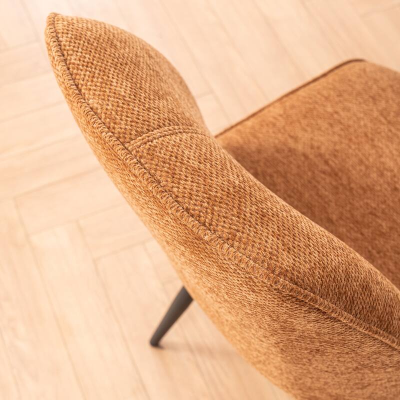 Set of 2 Modern Dining Chairs, Armless Upholstered Side Chairs
