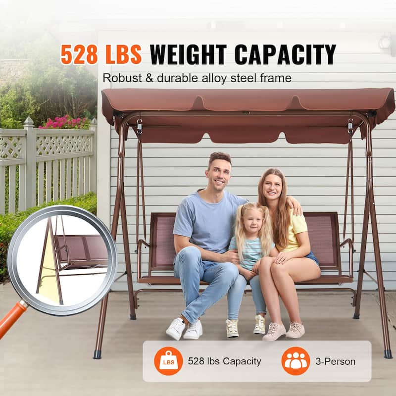 Patio Swing Chair for Balcony, Backyard, Poolside