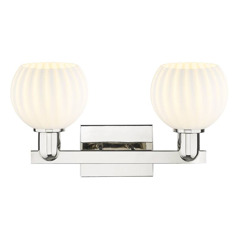 Innovations Lighting Endless Possibilities Arcadia - White Venetian - 2 Light 17" Bath Vanity Light