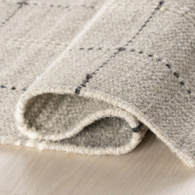 Nate Berkus Downing Plaid Wool Cozy Area Rug