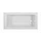 preview thumbnail 23 of 145, Fine Fixtures Acrylic-Fiberglass Soaking Bathtub, White. Alcove/Apron Front