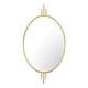 preview thumbnail 1 of 6, Varaluz Propaganda Oval Wall Mirror Gold