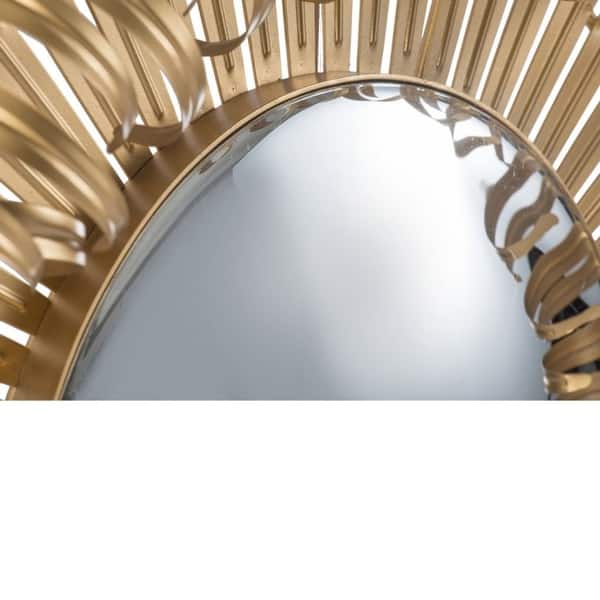 Shop 27 Gold Modern Chic Style Sunburst Mirrored Wall Decor On Sale Overstock 29327261