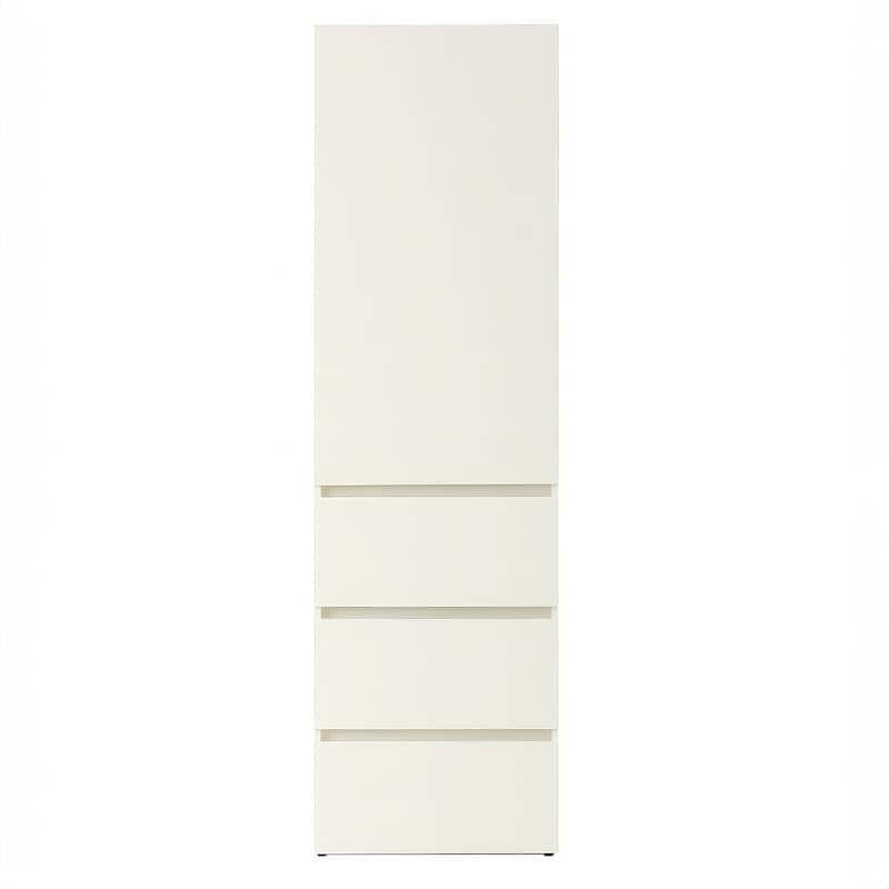 Elise Slim Modular Wood Closet Cabinet with Drawers in White - 15.7"D x 17.72"W x 70.9"H