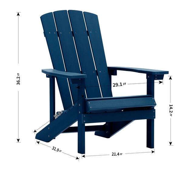 Bonosuki Hdps Plastic Adirondack Chairs Weather Resistant Overstock 32861716