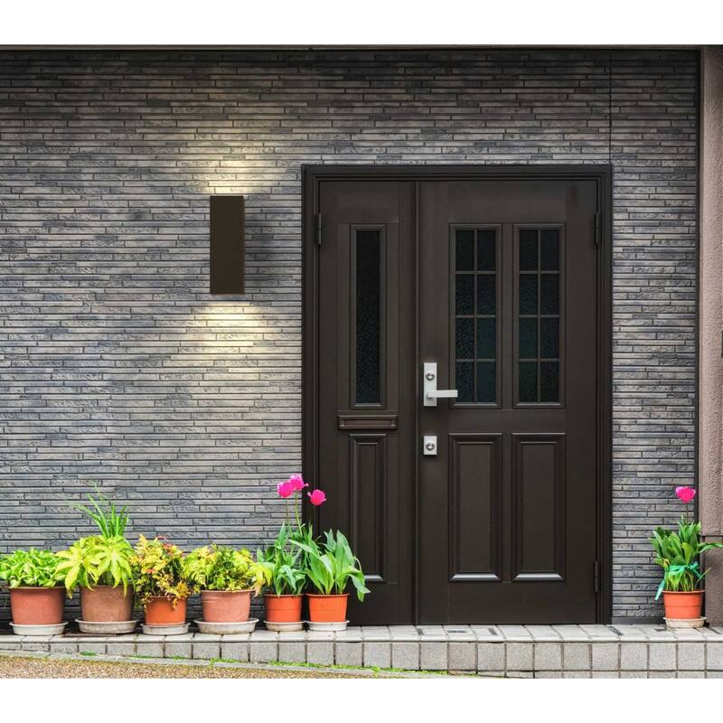 Progress Lighting Square 18" Tall 2 Light LED Outdoor Wall Sconce