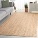 preview thumbnail 2 of 12, SAFAVIEH Handmade Natural Fiber Rhiain Farmhouse Chevron Fringe Tassel Jute Rug