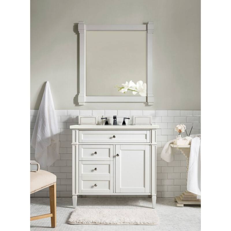 James Martin Vanities 655-V36-3EMR Brittany 36" Single Basin Poplar
