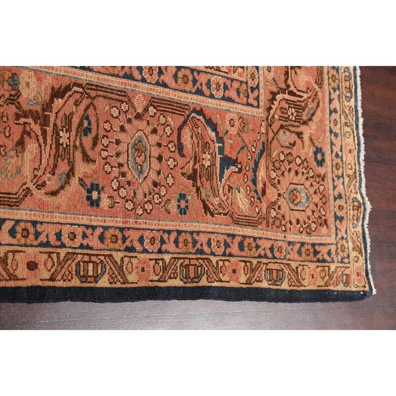 Pre-1900 Antique Malayer Persian Area Rug Handmade Large Wool Carpet - 10'4" x 16'9"