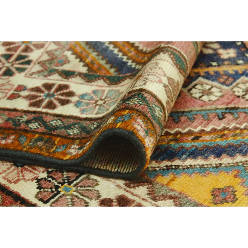 Noori Rug Fine Vintage Distressed Azzam Rust/Ivory Runner - 3'4" x 9'7"