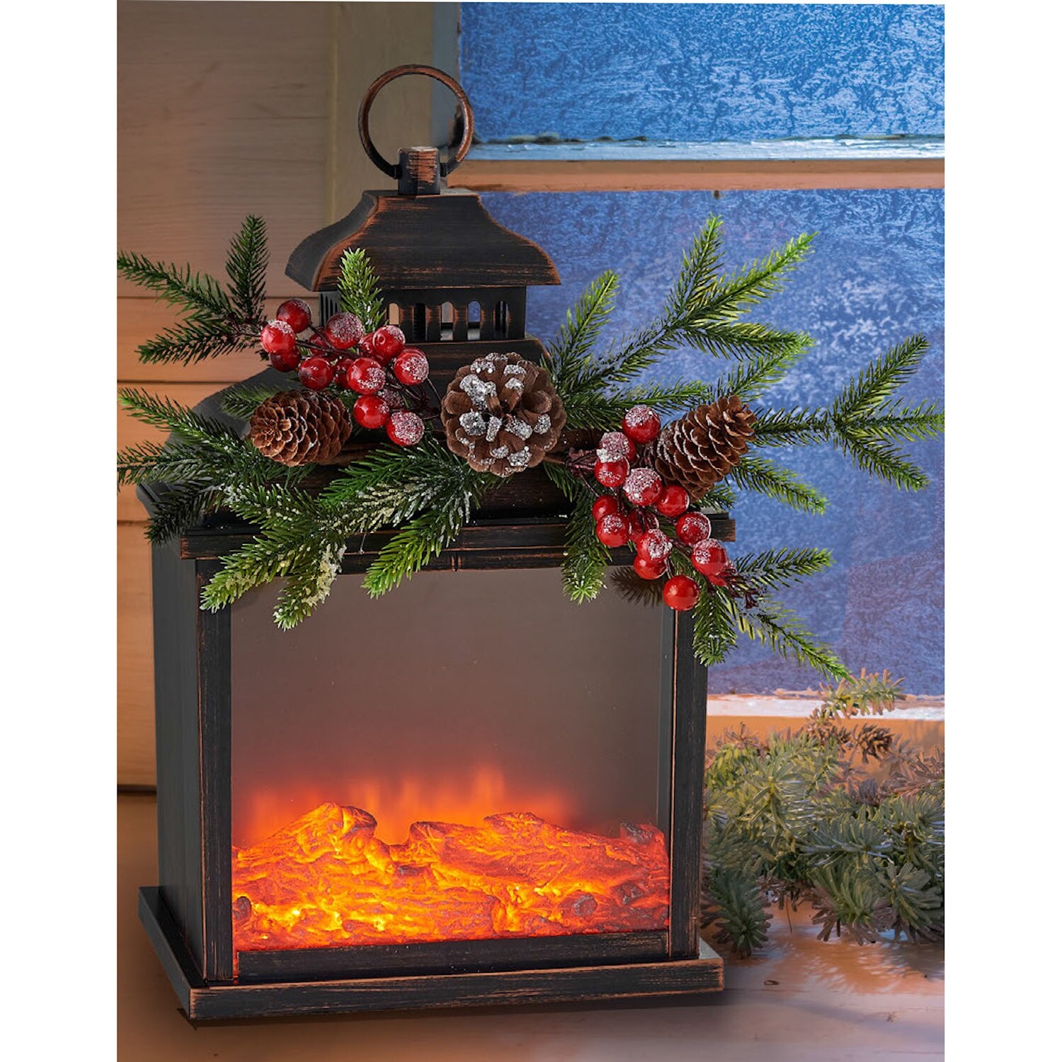 Shop One Hundred 80 Degrees Firelight Lantern Led Lighted