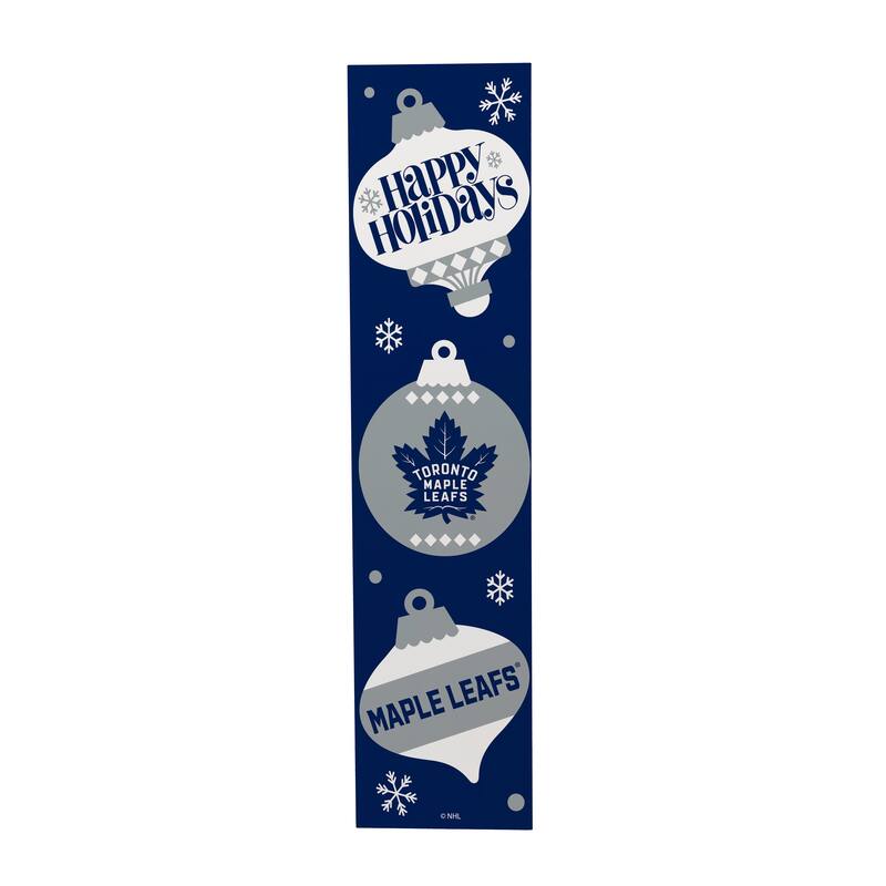 47" Double Sided Seasonal Porch Leaner, Toronto Maple Leafs - 47" x 11.25"