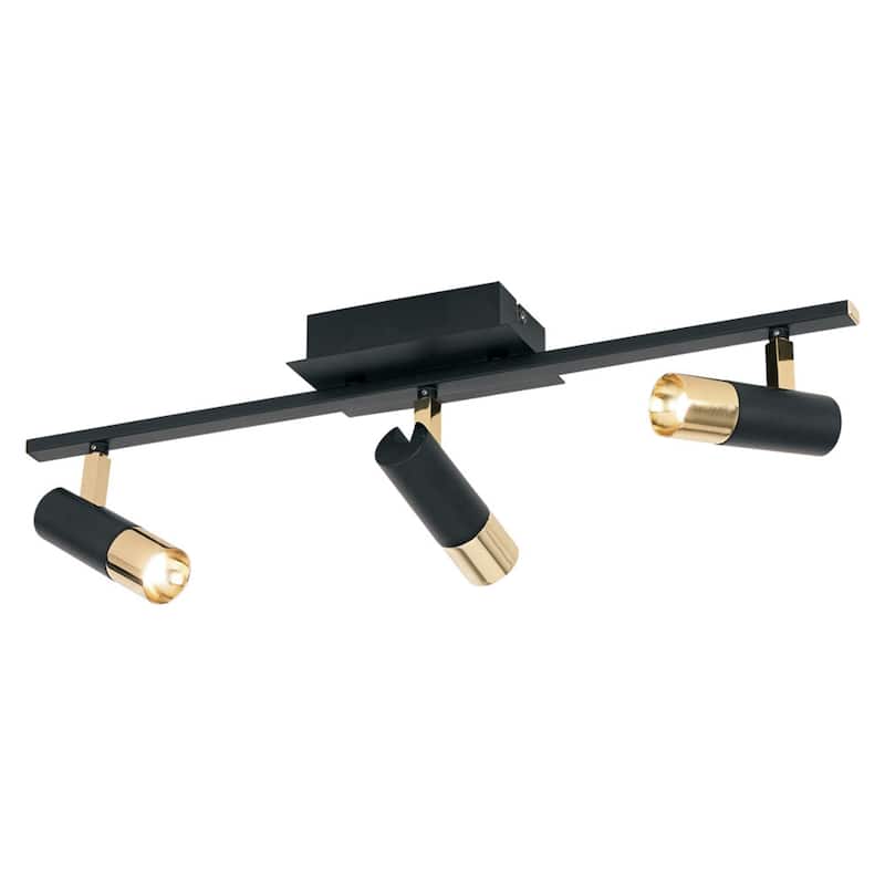 Tomares 3-Light LED Fixed Track Flush Wall Mount with Adjustable Shades