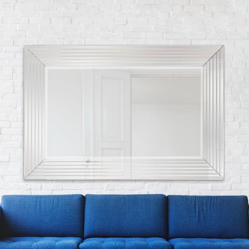 Allan Andrews Lenox Clear Glass Stepped Mirror - 39.3/4" x 59.1/2" x 2"