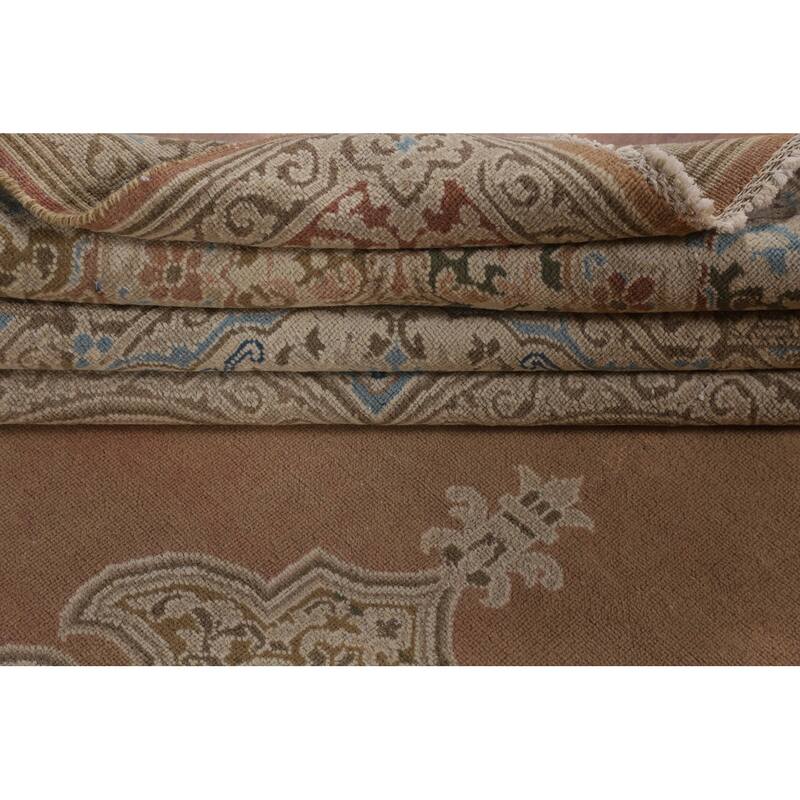 Kerman Persian Vintage Rug Hand-Knotted Wool Carpet - 9'9" x 12'9"