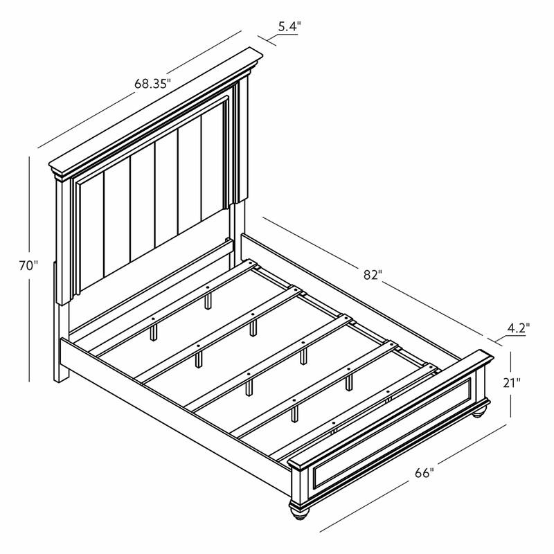 Ellington Queen Bed White