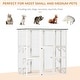 preview thumbnail 4 of 25, PawHut Large Wooden Outdoor Cat House Catio Enclosure, Kitten Cage with Weather Protection, Cat Patio with 6 Platforms - 71"L