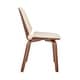 preview thumbnail 36 of 62, Brinley Walnut or Black Wood Upholstered Dining Chair