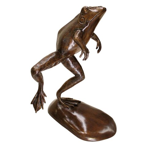 Giant Leaping Frog Bronze Statue