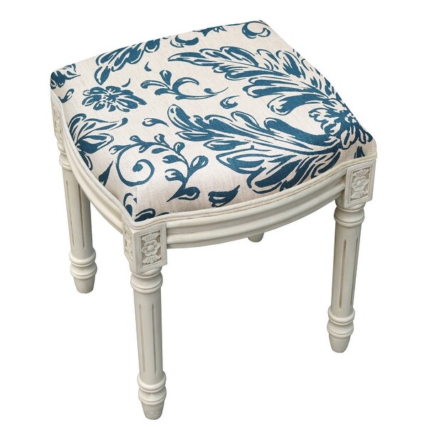 Navy blue hot sale vanity stool