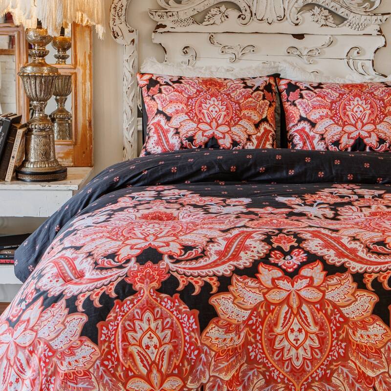 Rhapsody Cotton Sateen Reversible Comforter Set by Junk Gypsy
