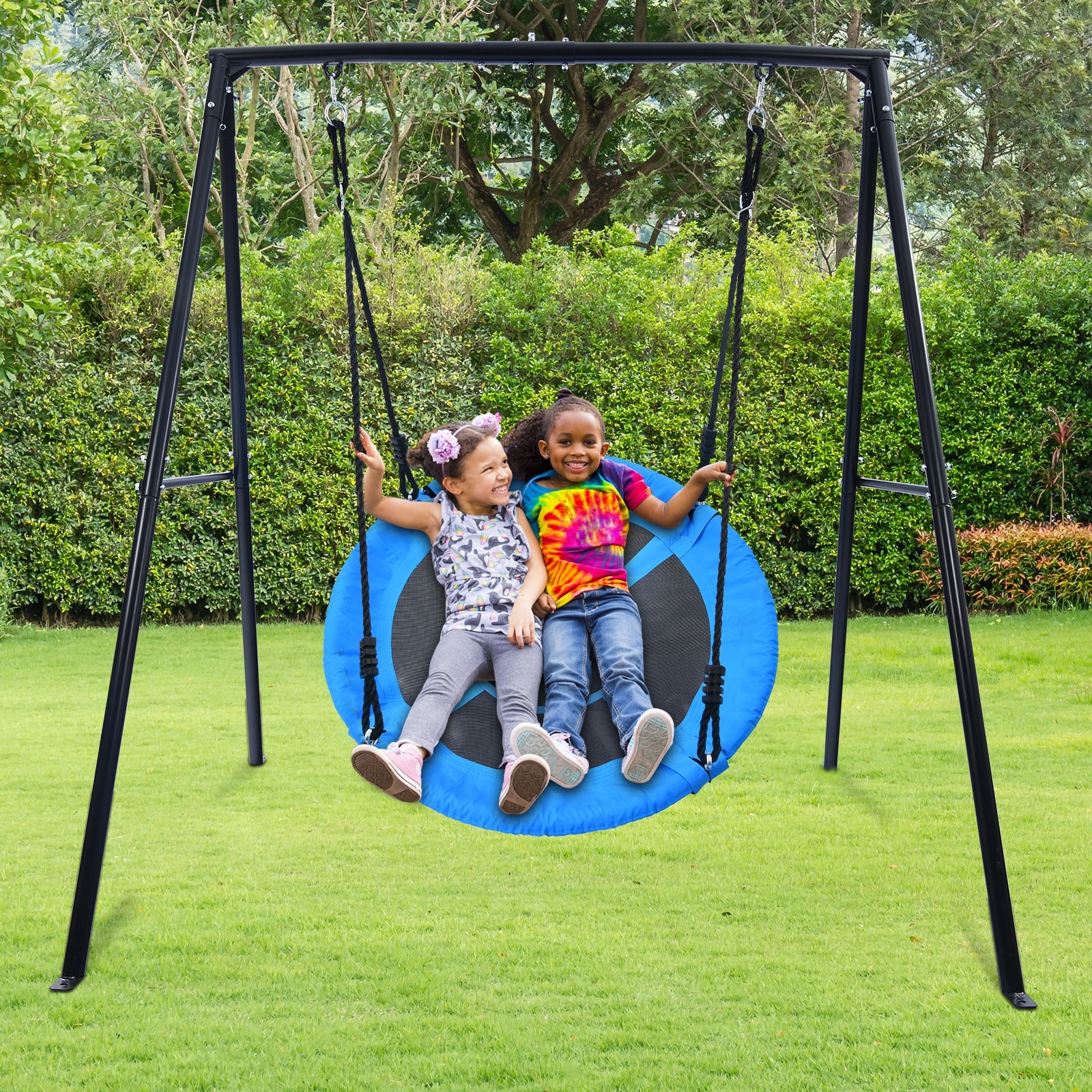 Saucer swing with stand cheap