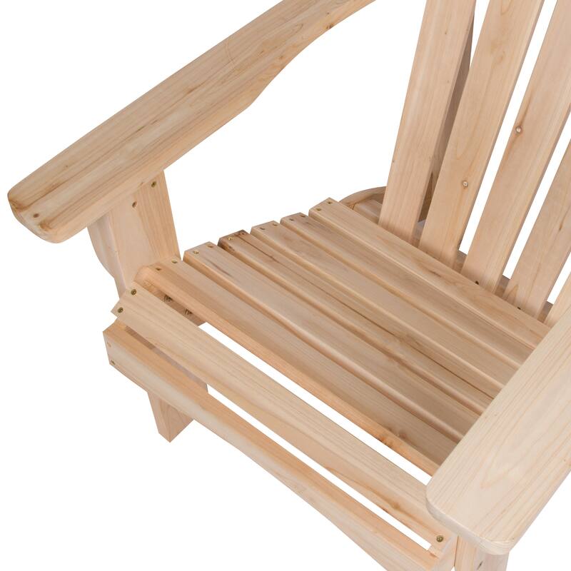 Jaxport Natural Wood Adirondack Chair