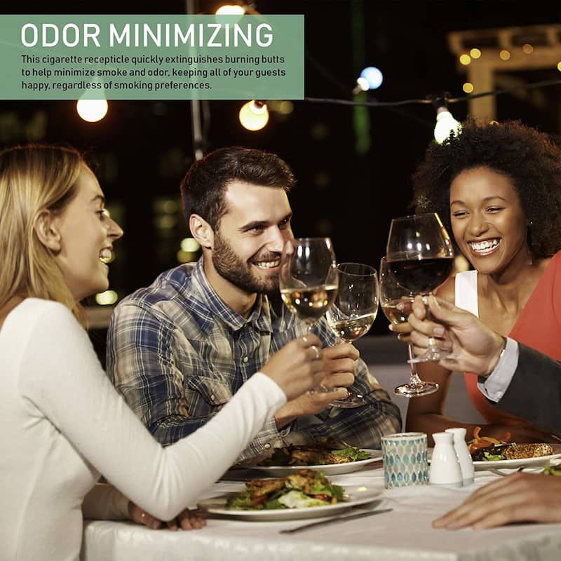 ELITRA Wall Mounted Outdoor Cigarette Butt Receptacle