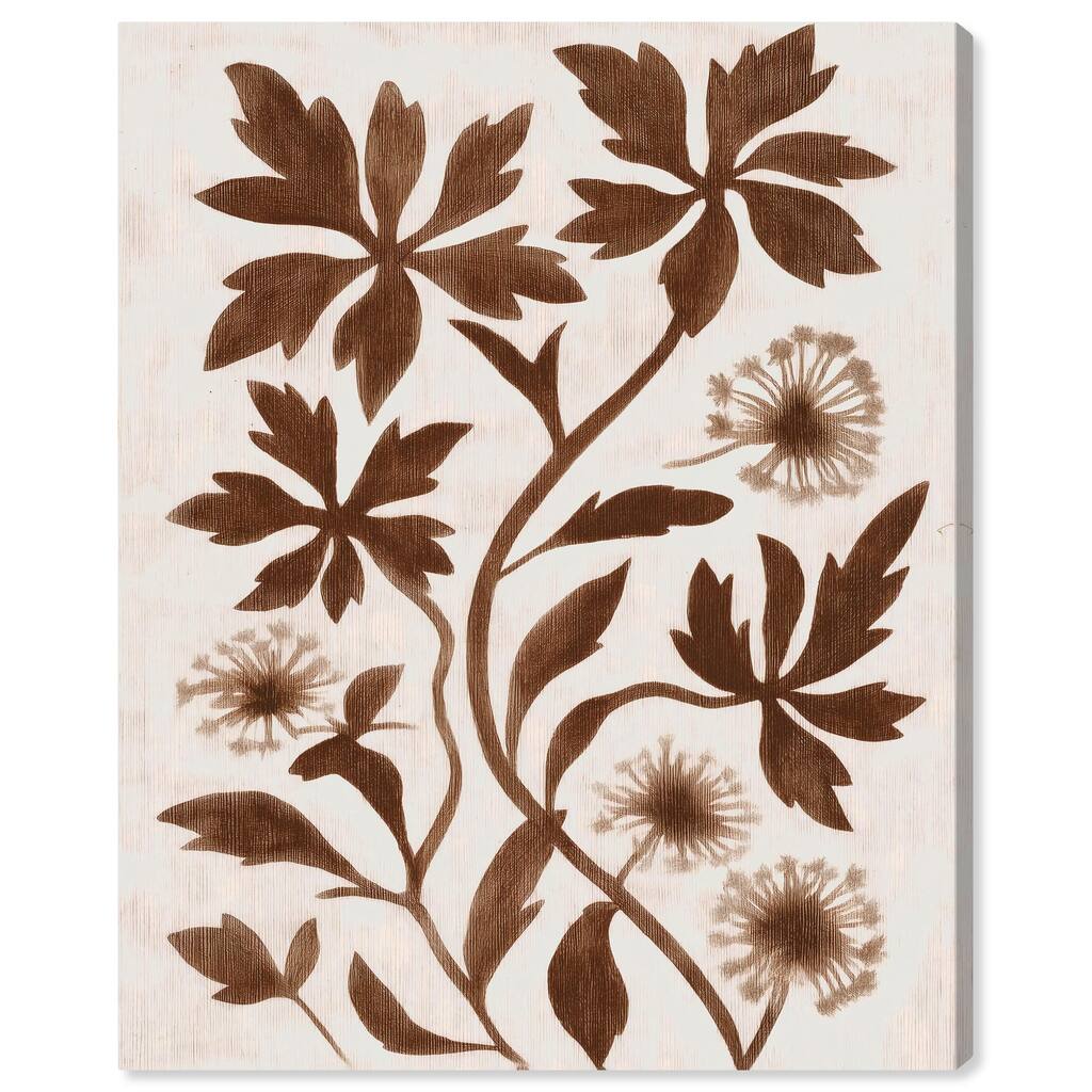 Sepia Sepal I Canvas by Art Remedy, Gallery Wrapped