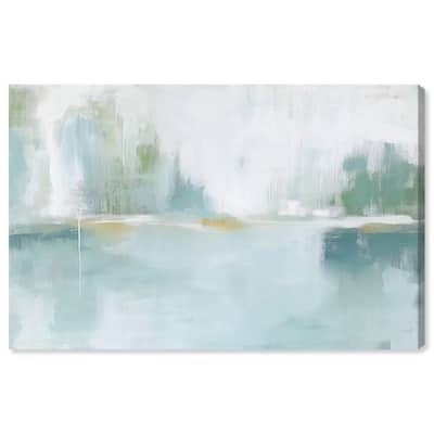 Mirrored Aqua Dream I Canvas by Art Remedy, Gallery Wrapped