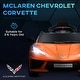 preview thumbnail 4 of 6, Qaba Electric Car, 12V Chevrolet Corvette Licensed Kids Car with Parent Remote Control, Suspension System, Headlight, Slow Start