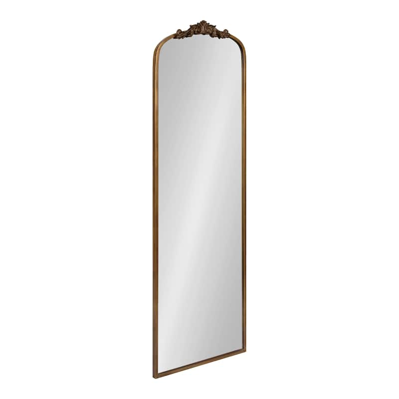 Kate and Laurel Arendahl Traditional Baroque Arch Wall Mirror - 18x58 - Gold