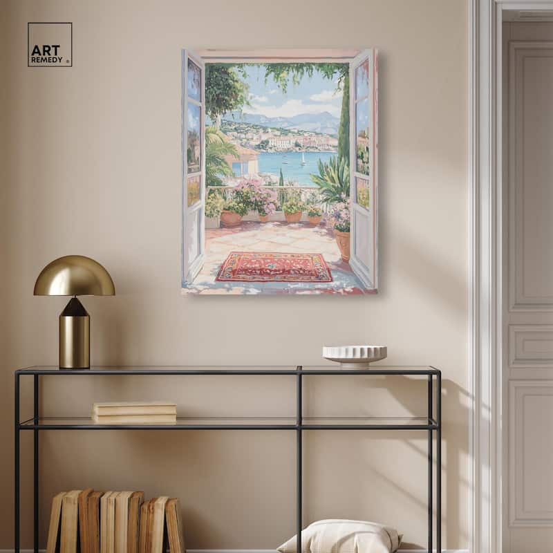 Room with a View Canvas by Art Remedy, Gallery Wrapped