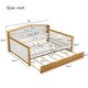 preview thumbnail 6 of 7, Full Size Wood House Shape Daybed with Trundle and Bookcase Headboard for Girls Boys Teens for Bedroom