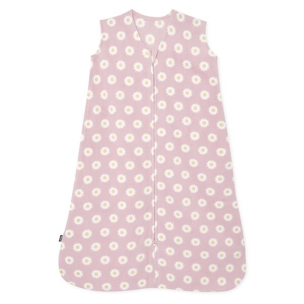 slide 2 of 5, HALO SleepSack wearable blanket, Micro-fleece, Pink Daisy,M, 6-12M - medium