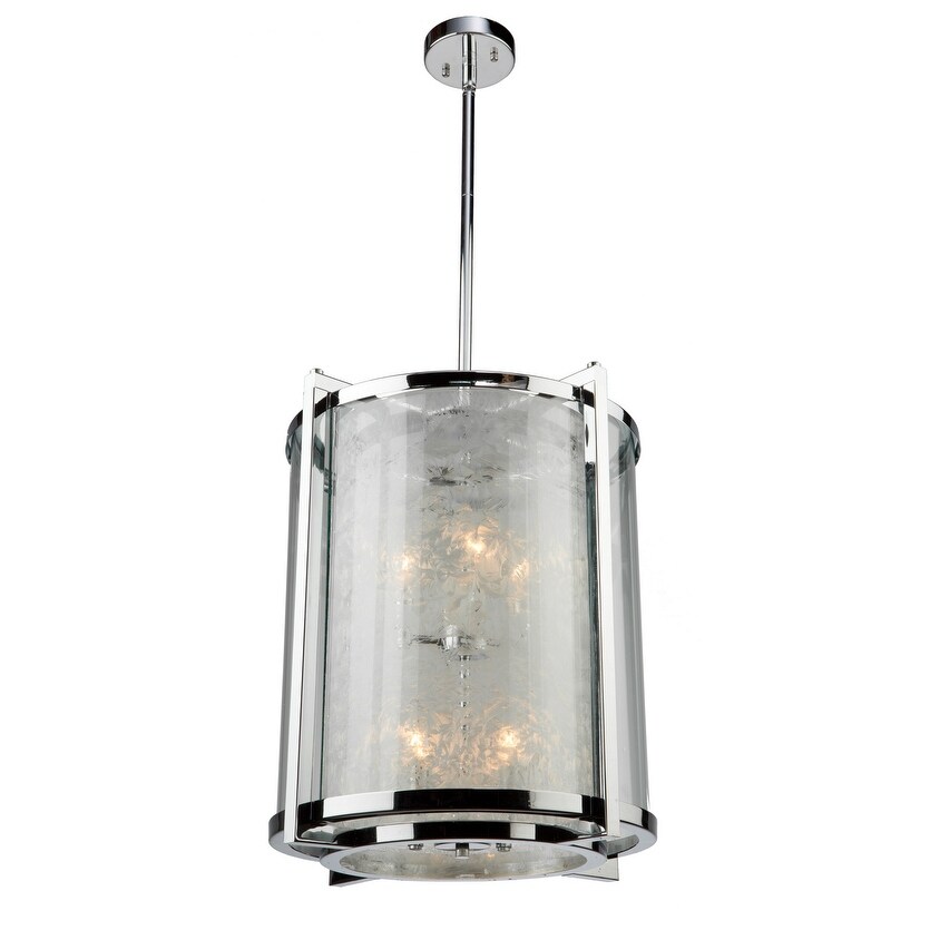 Artistry lighting Eight Light Island Pendant Black & Satin Brass - Exact Size