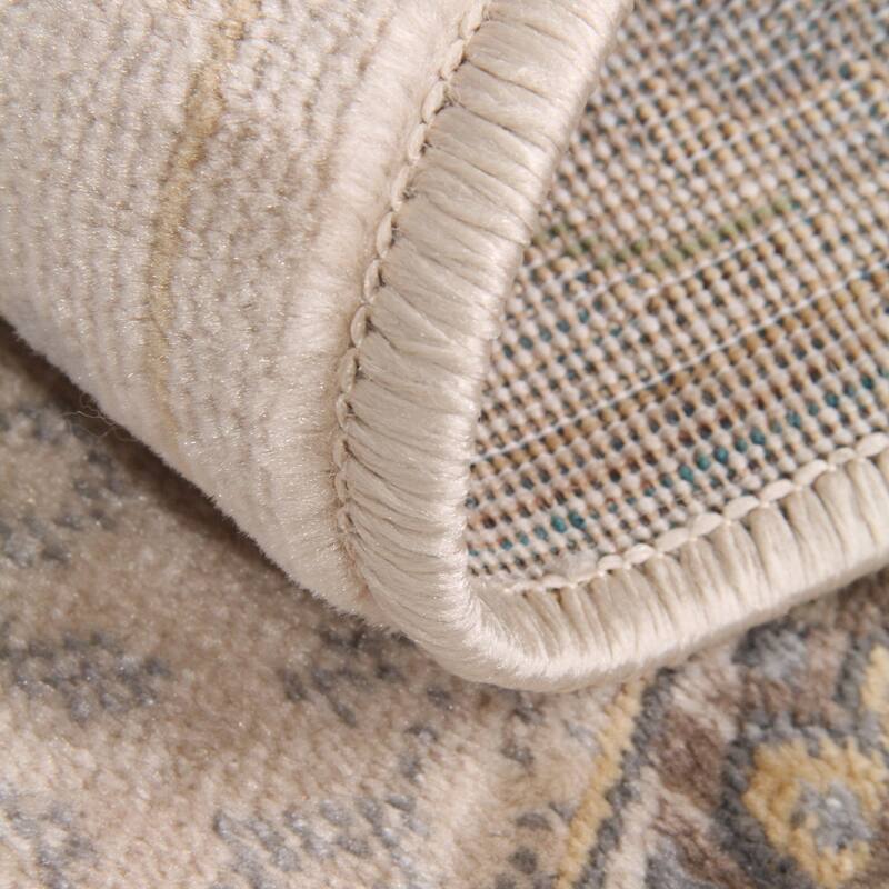Traditional Medallion Border Indoor Area Rug or Runner by Superior