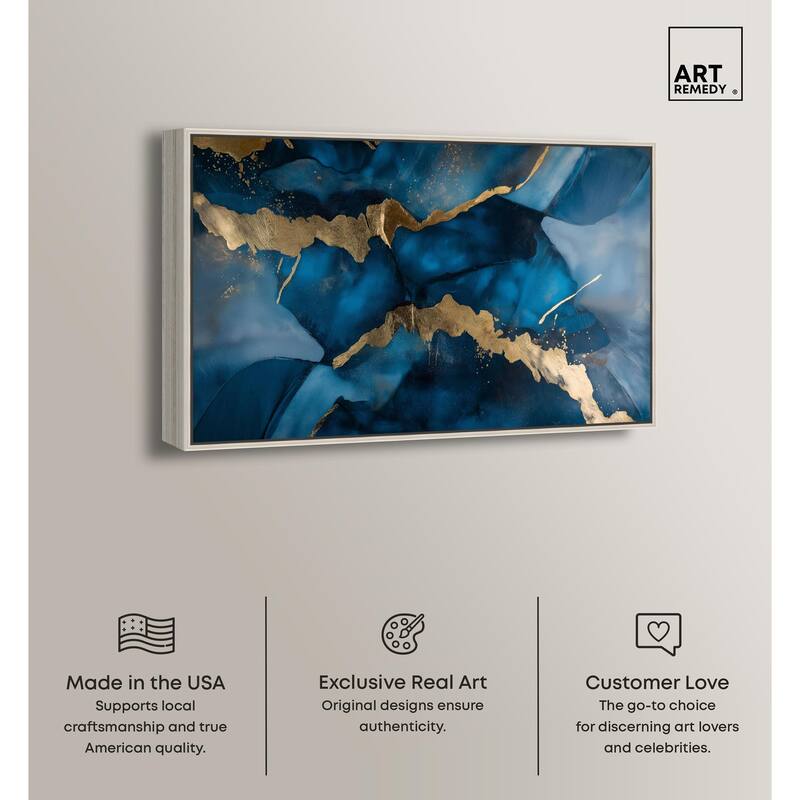 Dark Texture Golden Touch III Canvas by Art Remedy