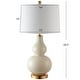 preview thumbnail 12 of 16, SAFAVIEH Lighting Karlen Gourd Table Lamp (Set of 2) - 15x15x28.5