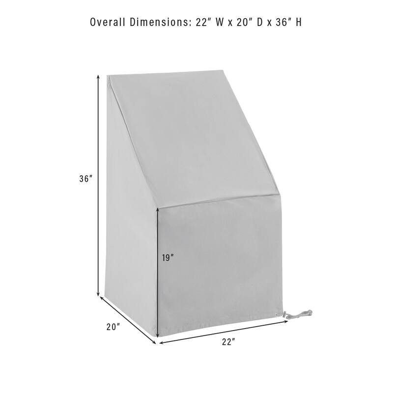 Crosley 2Pc Outdoor Dining Side Chair Furniture Cover Set