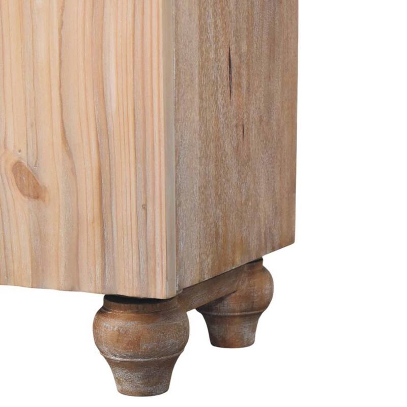 Artisan Furniture Solid Wood Sand grain Pine & Mango Sideboard, 2-Drawers, Beige - N/A