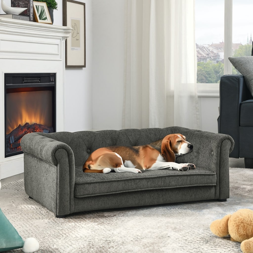Elevated Dog Sofa Bed for Small and Medium Dogs, Durable Pet Couch