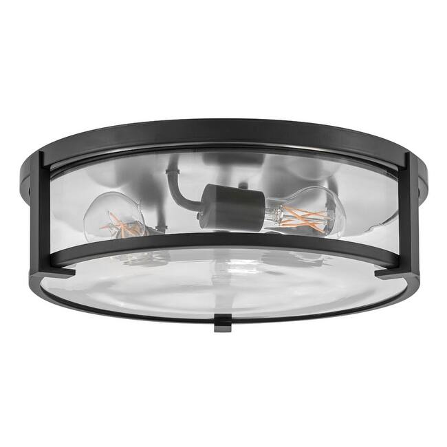 Hinkley Lighting Lowell 3 Light 16" Wide Flush Mount Drum Ceiling