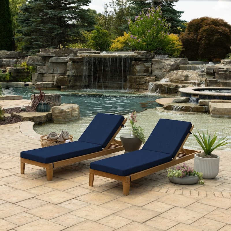 ARDEN Foam Outdoor Chaise Lounge Cushion, 21 x 72