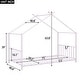 preview thumbnail 14 of 25, Twin Size Metal House Platform Bed