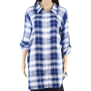 Ralph Lauren Women's Plaid Work Wear Button Down Top Red Size X-Large