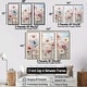 preview thumbnail 4 of 5, Designart "White And Pink Floral Wonderland" Floral Framed Wall Art Set of 3 - Traditional White Wall Art Decor 3 Pieces