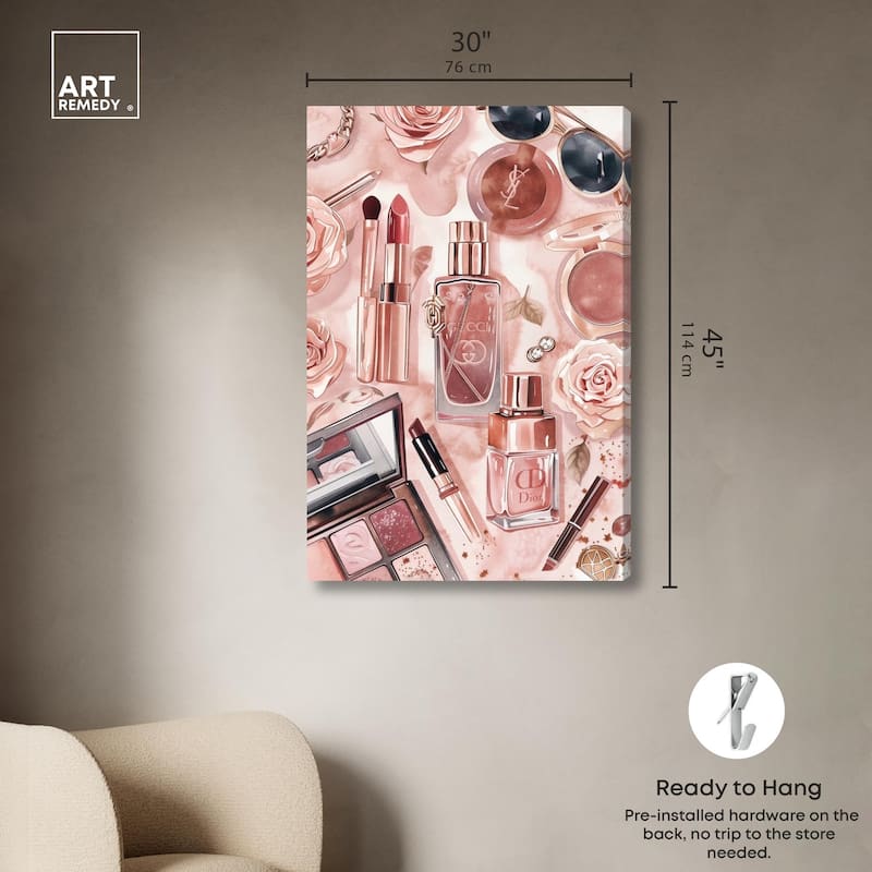 Glam Sparkle Lay Out Canvas by Art Remedy, Gallery Wrapped