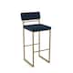 Option Blue Polyurethane / Golden Metal
